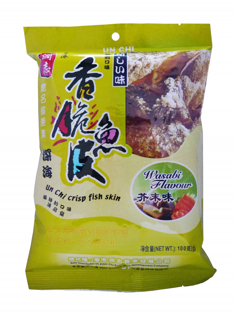 芥末味100g潤志香脆魚皮