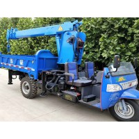 三輪車隨車吊廠家定做三馬子隨車吊車價格小型農(nóng)用三輪隨車吊車